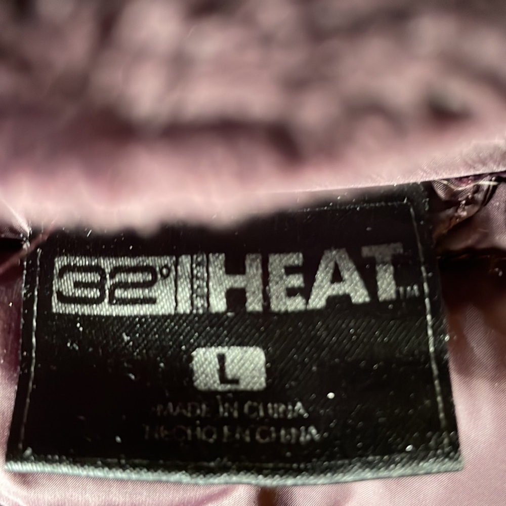 32 Degrees Heat Faux Fur Puffer Lightweight Jacket Size Large - Picture 7 of 8